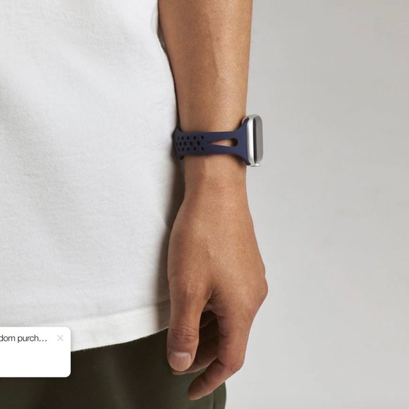 Apple Watch SLIM Silicone Band - NAVY BLUE - 38mm/40mm/41mm - Picture 6 of 6